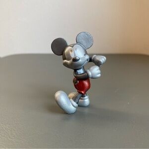 Disney 100 Mystery Capsule Silver Series Mickey Mouse 2” Walking Action Figure